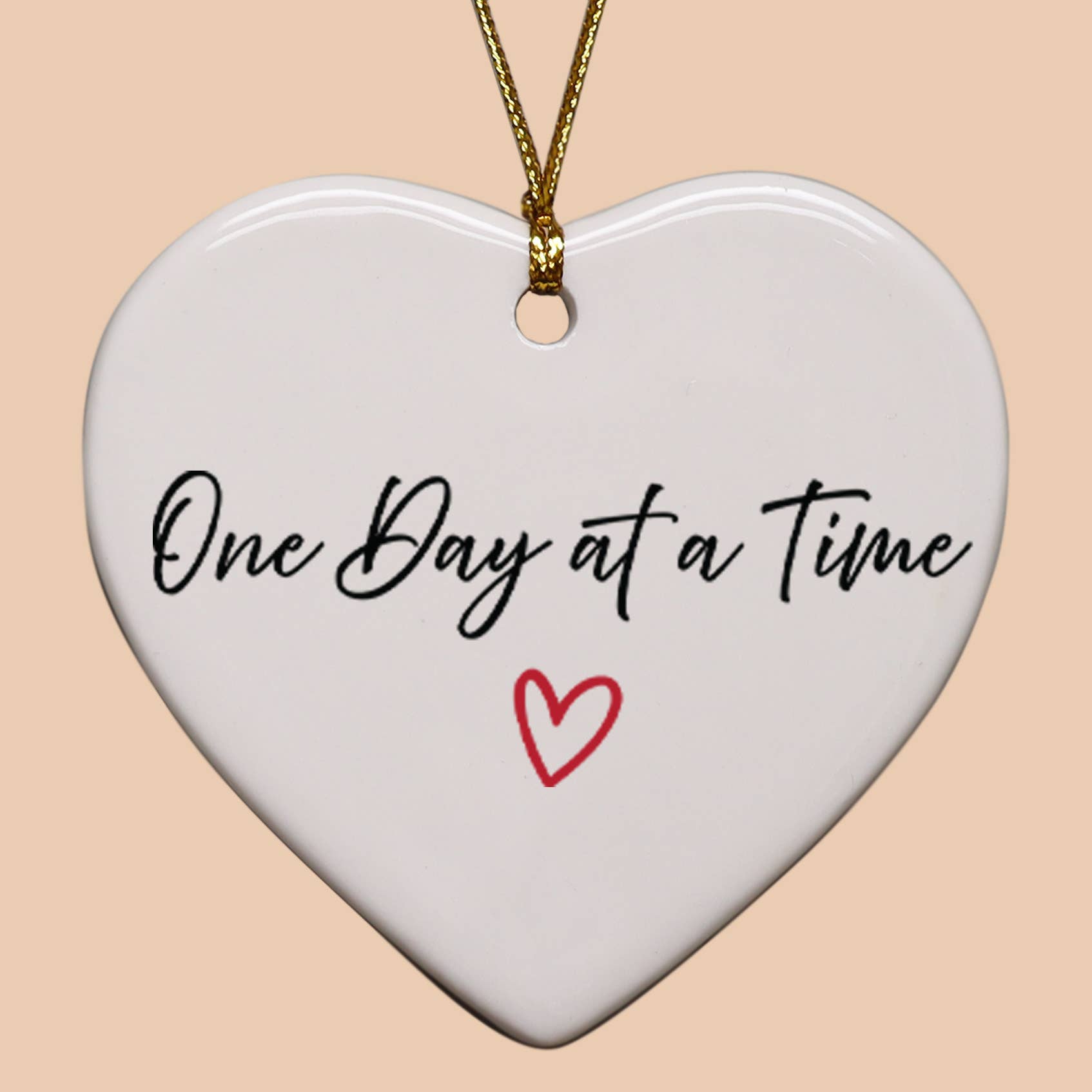 Cedar Crate Market - Wholesale Ornament - Christmas Ornament - One Day At A Time 0