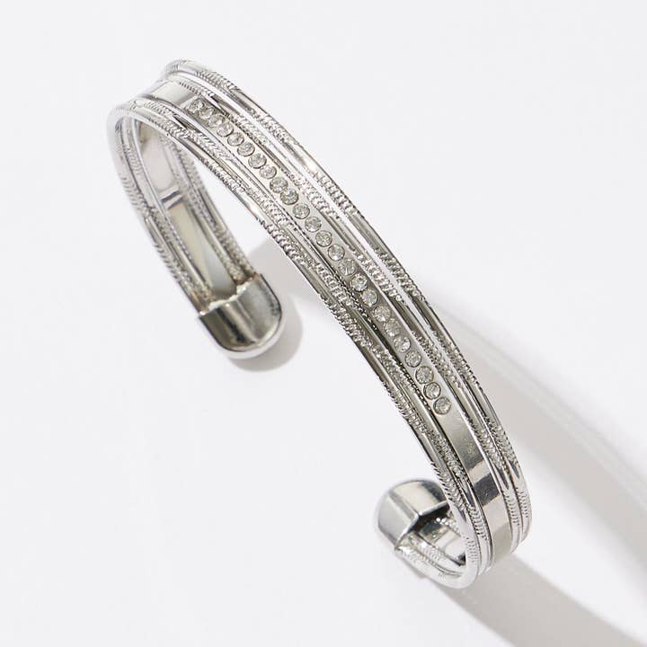 Everyday Wear Multiple Metal Combined Cuff Bracelet for wholesale by Lilla Haven