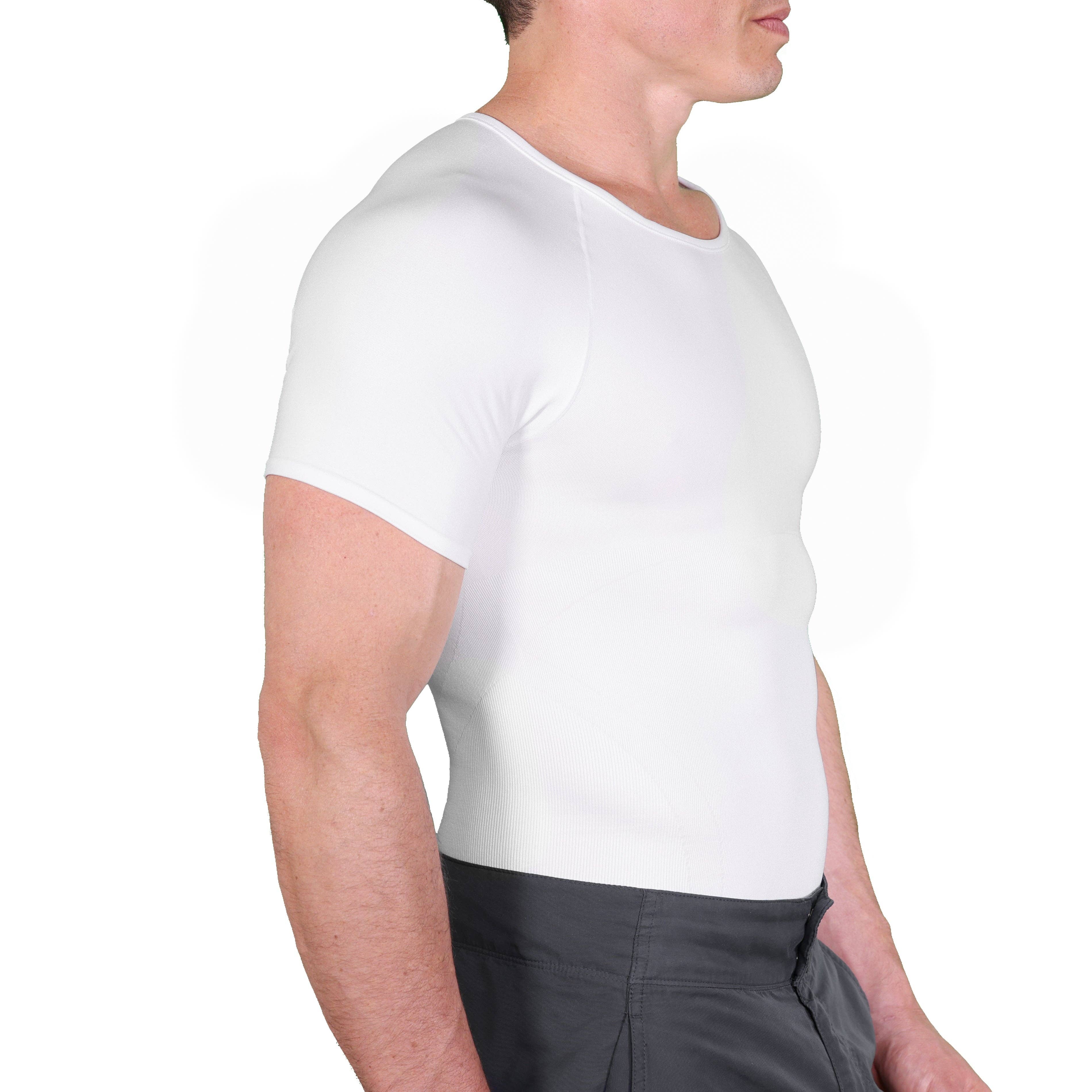 Esteem Apparel – wholesale T-shirt – men's – UltraSlim Slimming Compression Shirts Body Shaper Shirt7