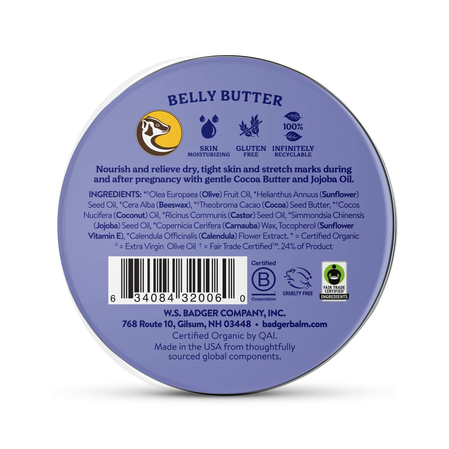 Badger Balm - Wholesale Belly Oil/Butter - Maternity - Belly Butter1