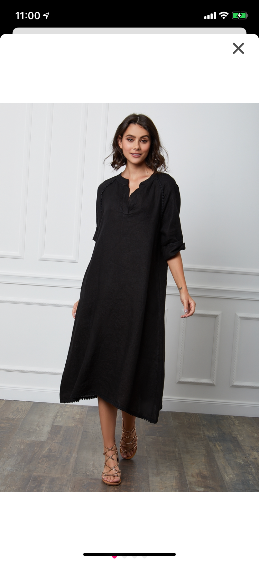 LÉA & LUC - Wholesale Dress - Women's - Long dress in 100% linen REF.716128