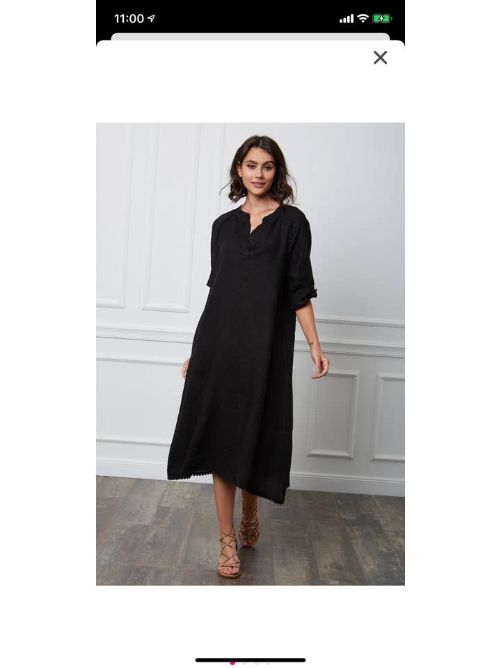 LÉA & LUC - Wholesale Dress – Women's - Long dress in 100% linen REF.716128