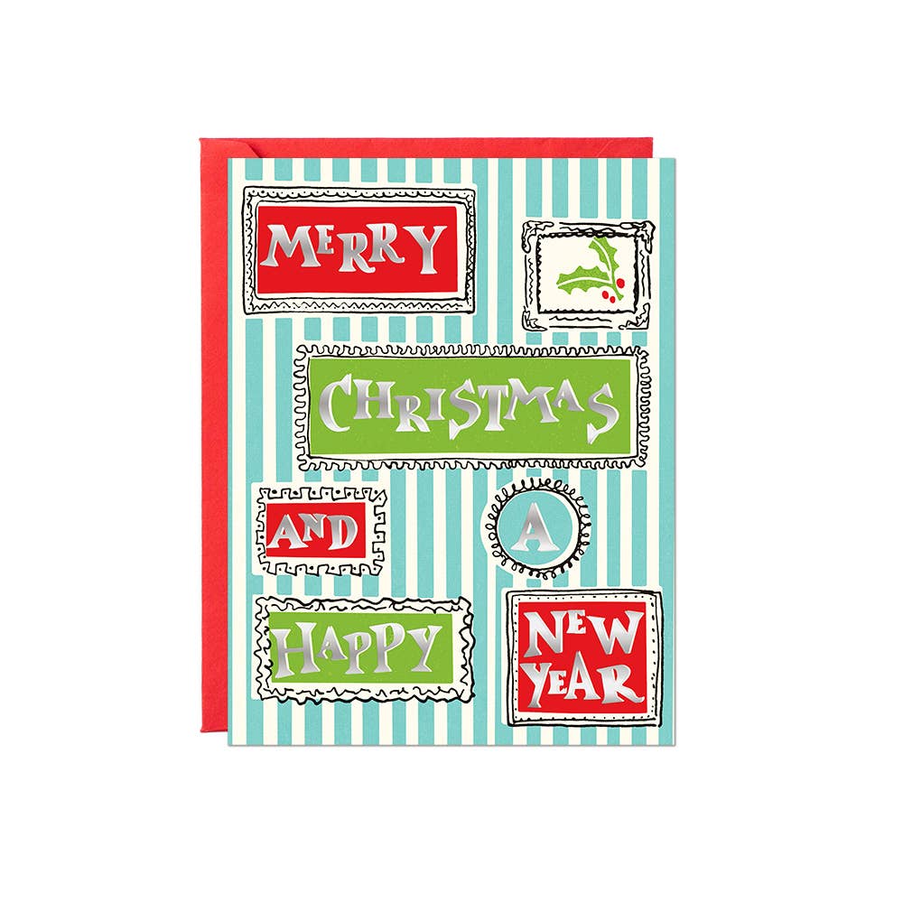 Lucky Goods Paper - Wholesale Christmas Card - Merry Christmas & Happy New Year – Foil Christmas Card2