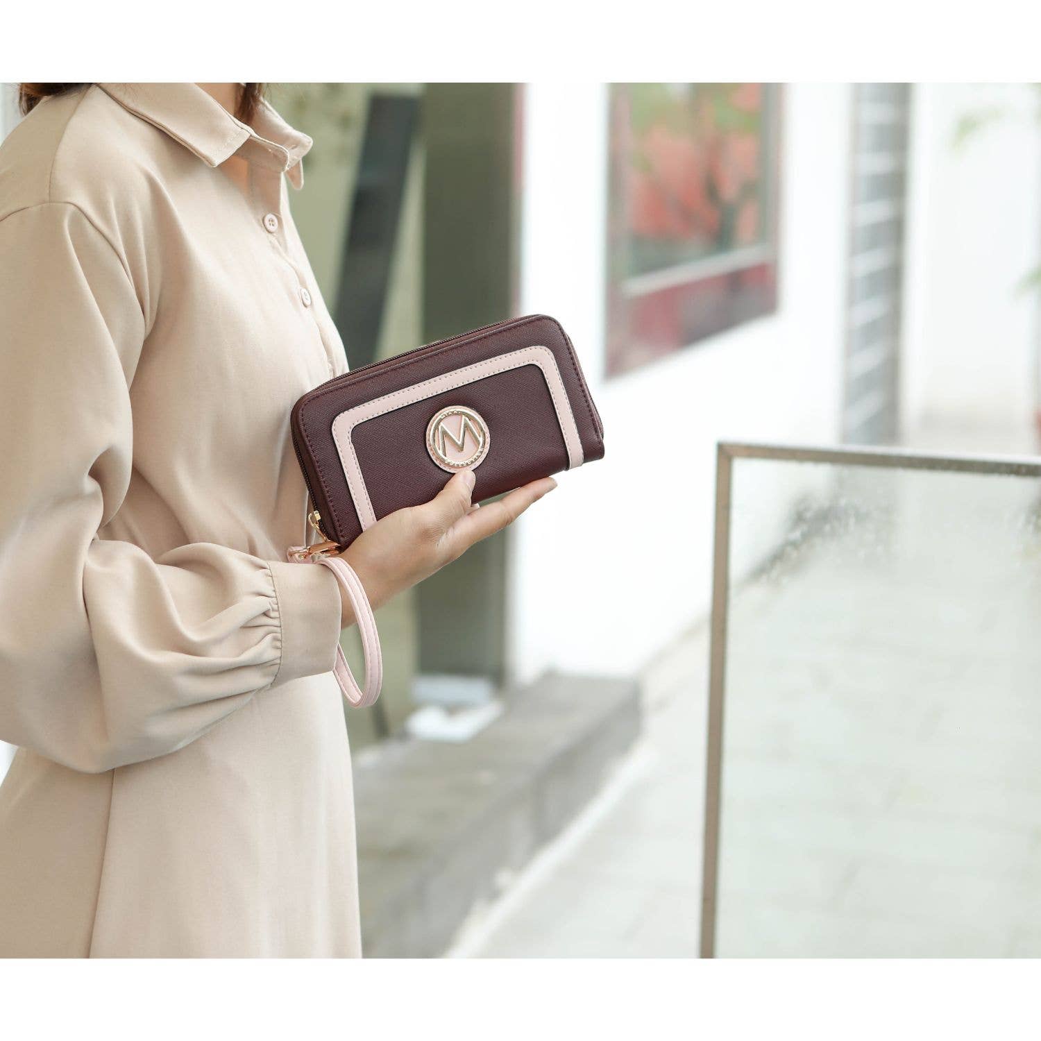 MKF Collection – wholesale Tote bag – Women's – Kioea Tote Hanbag, Wallet And Keyring Set Women by Mia k12