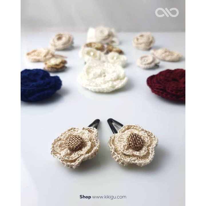 KIKI & GU - Wholesale Hair Clip - Kids - By Crochet Flower for Hair1