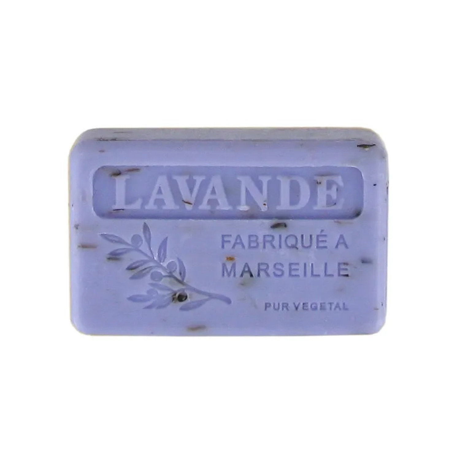 FAIRSAVONT eG. – Engroshandel Sæbestykke – Marseille-sæbe 125 g – Lavendelblomst (Savon de Marseille)0