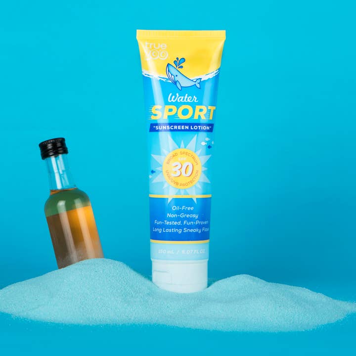 TRUE - Wholesale Flask - TrueZoo Sunscreen Sneaky Secret Liquor Flask