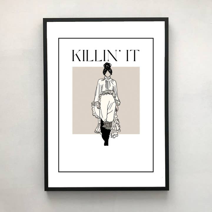 Killin’ It A3 Art Print for wholesale by STETCH