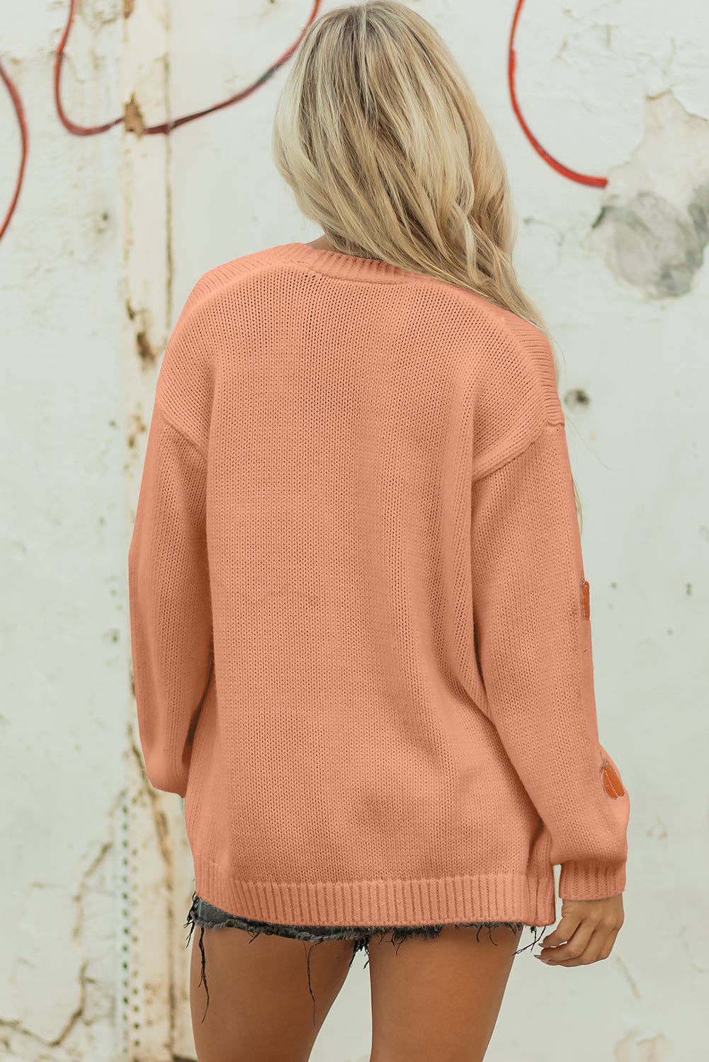 LALA LOO - Wholesale Cardigan - Women's - LALALOO Holiday Embroidered Open Front Midi Cardigan20