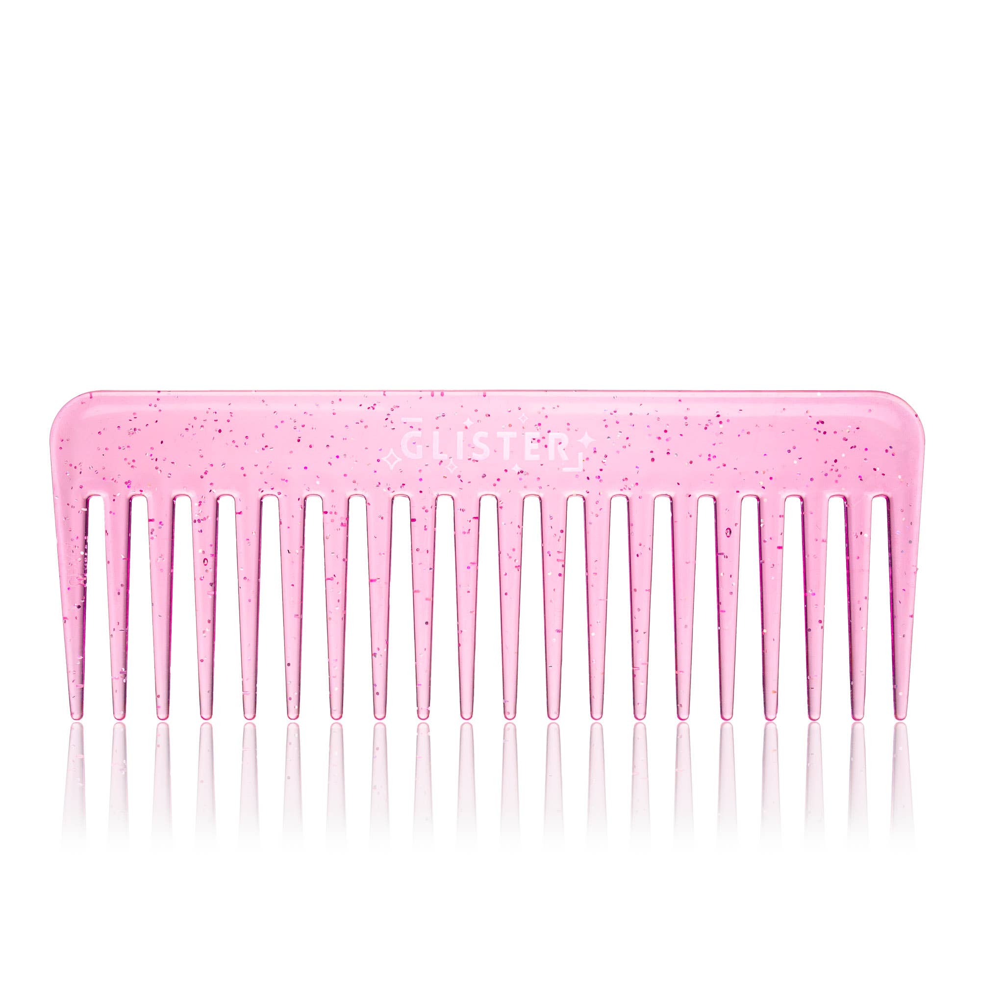 Glister - Wholesale Hair Brush/Comb - "Sparkle" Wide Tooth Detangling Comb | Glitter Finish18