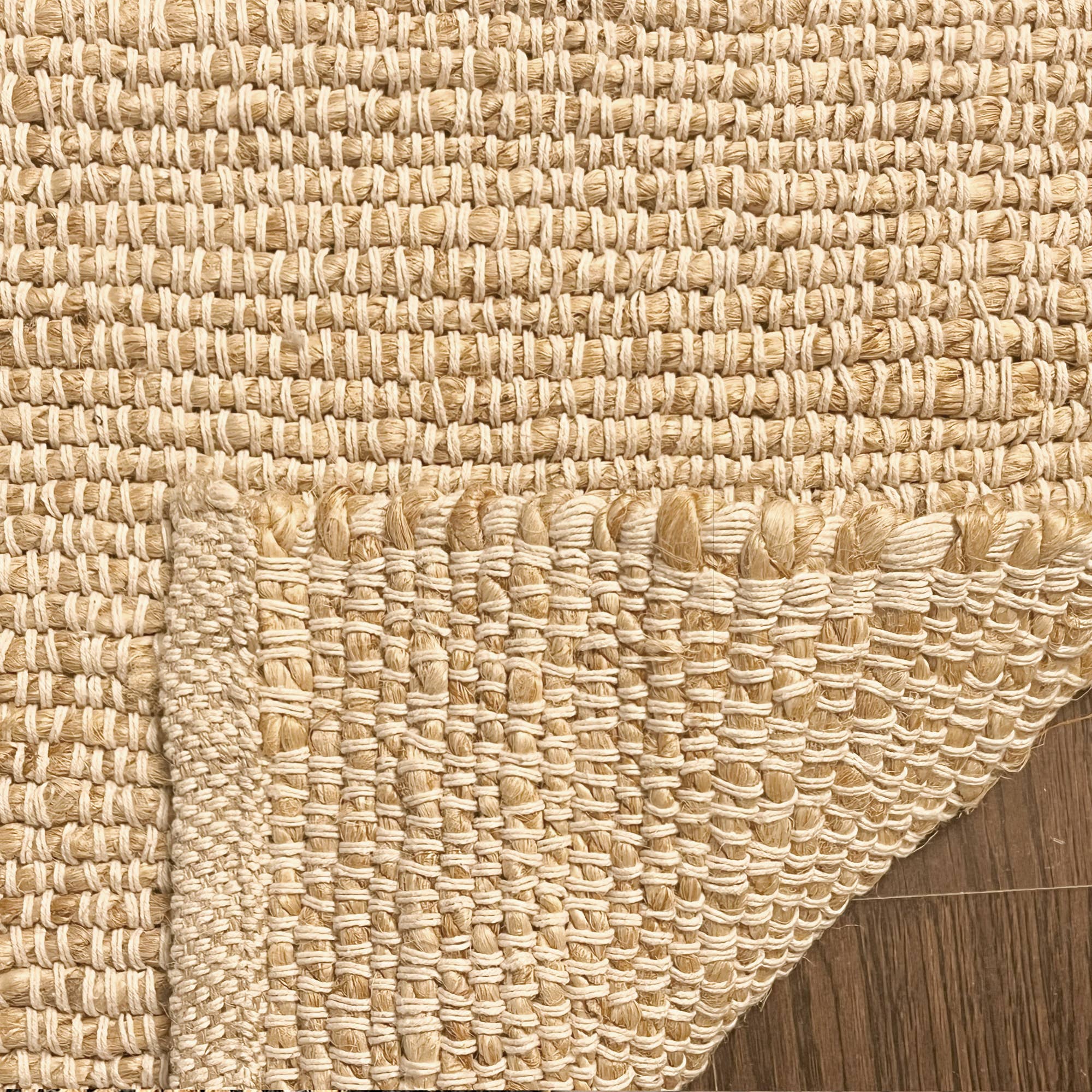 chardin home - Wholesale Area Rug - Jute Chindi Rug-Natural Jute-2'x3'.2