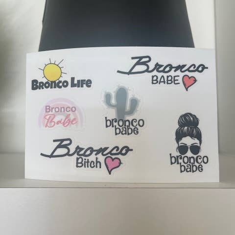 Sticker Sheet - Bronco Girls for wholesale by Little Smarties YYC