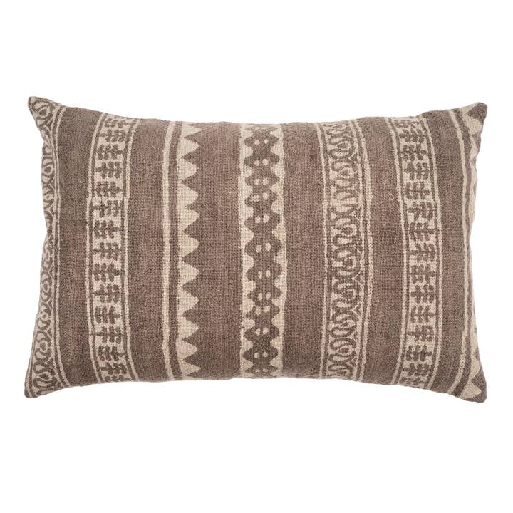 16x24 Carob Pillow Taupe for wholesale by INDABA HOME