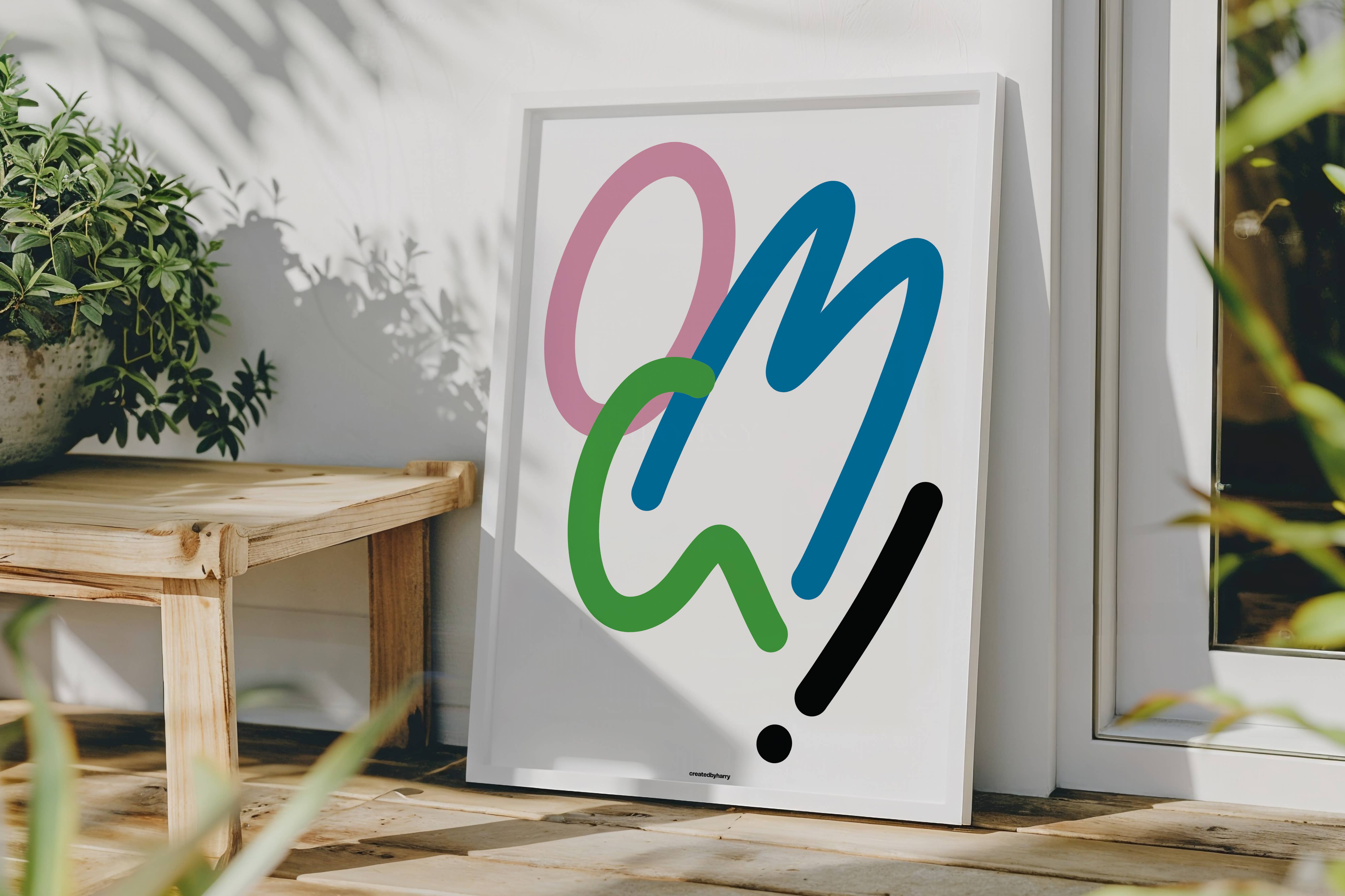 Createdbyharry - Wholesale Art Print - OMG! Print3