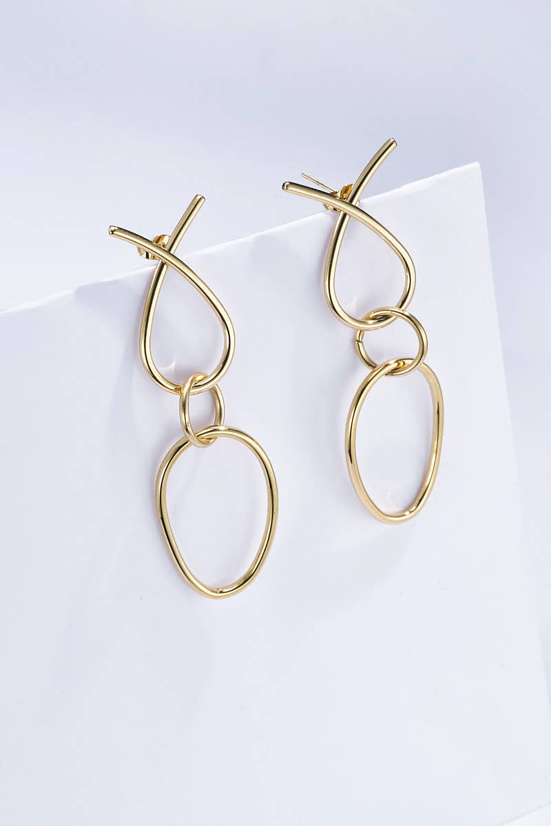 BYREN | ÉLINE L'ATELIER - Wholesale Dangle Earrings - Stainless steel earrings 124RX960
