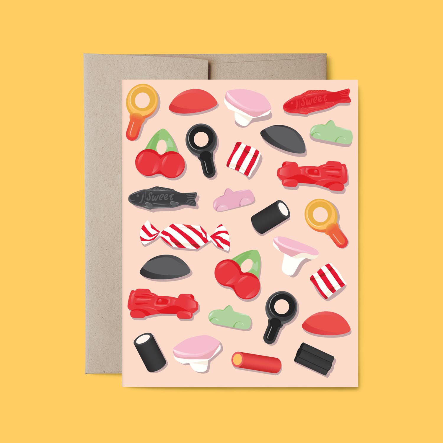 Belle Belette - Wholesale Everyday Greeting Card - Swedish Candy Blank Everyday Card0