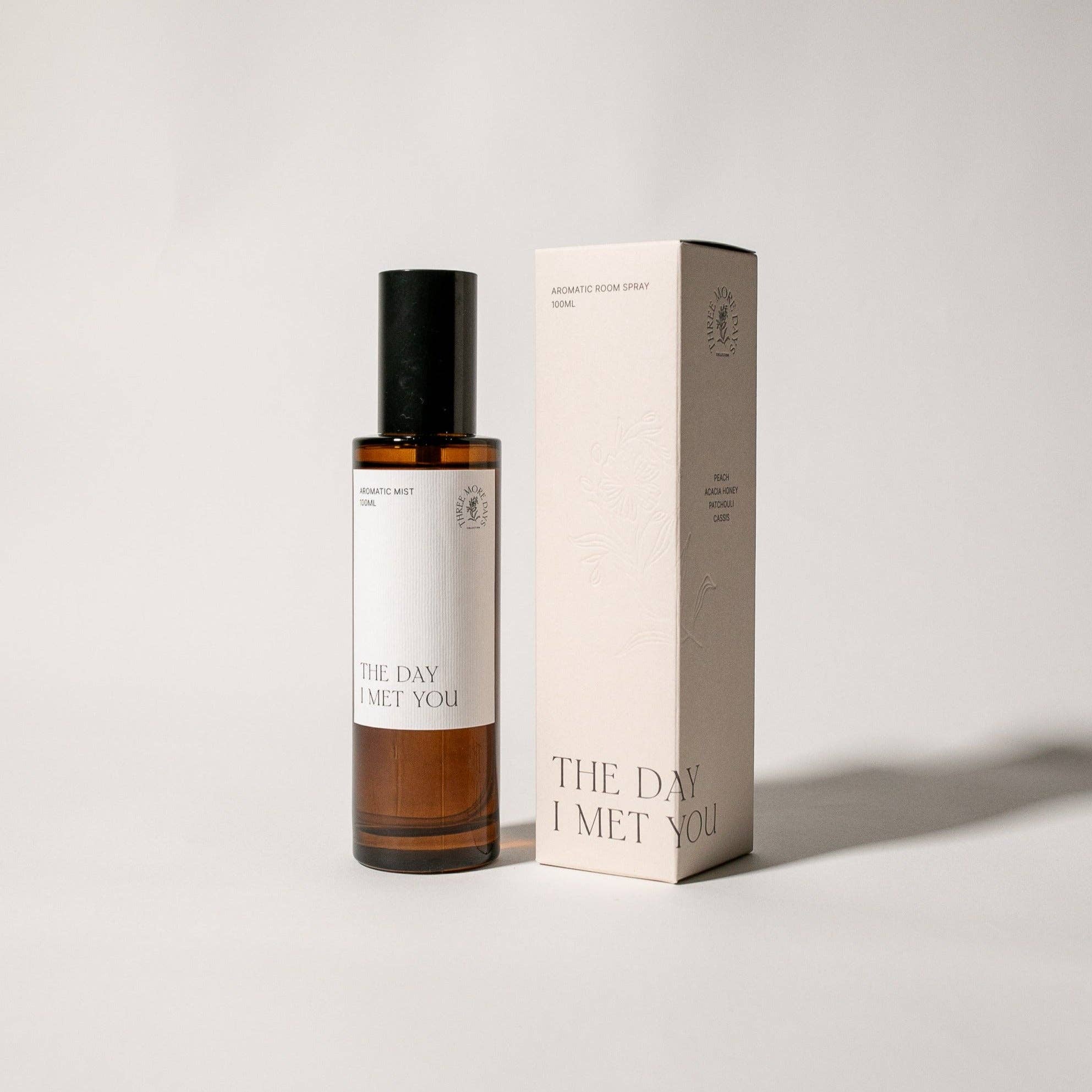 Three More Days Collection - Wholesale Room & linen spray - THE DAY I MET YOU: PEACH / ACACIA HONEY / PATCHOULI / CASSIS ROOM SPRAY2