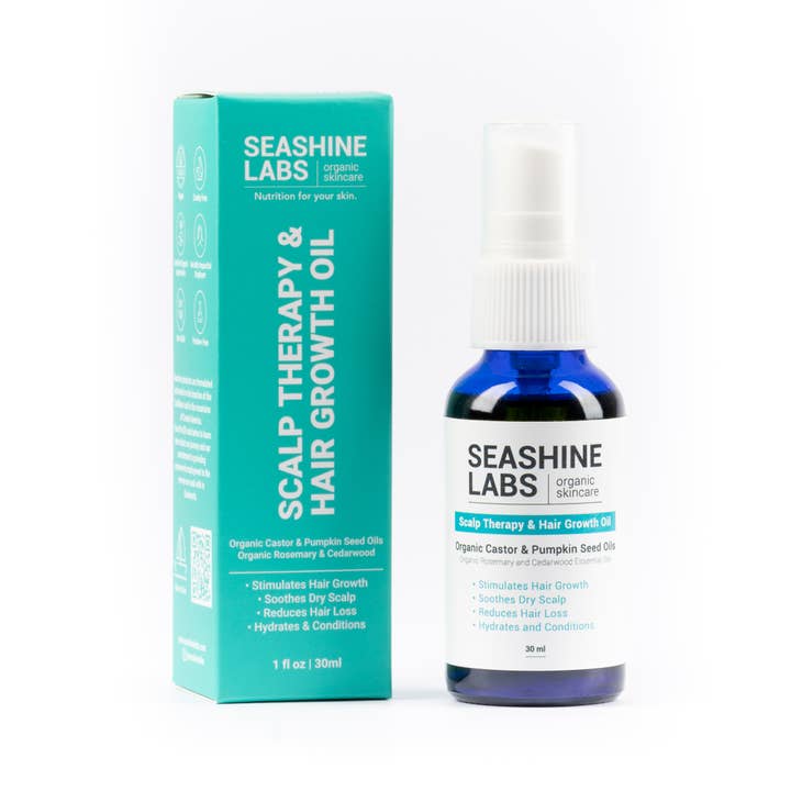 Scalp Therapy & Hair Growth Oil for wholesale by Seashine Labs Organic Skincare
