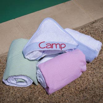 Love That Cotton - Wholesale Beach Towel - Toddler Seersucker Beach / Bath Towel (Miller Collection)5