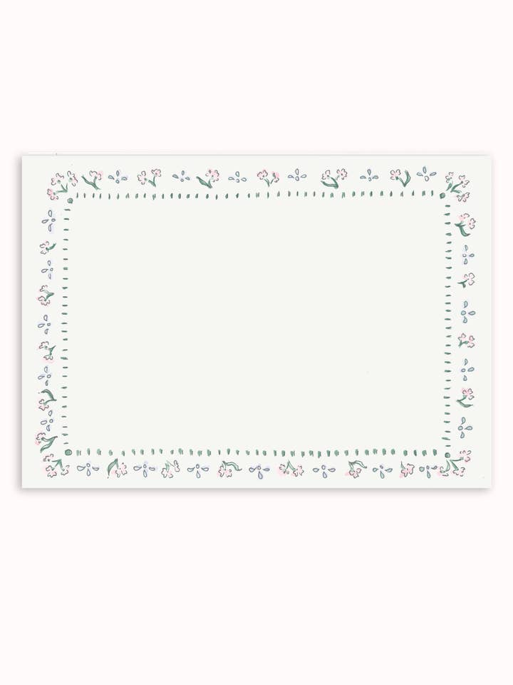 Delilah Border Stationery Set - Blank for wholesale by Sarah Writes In Ink