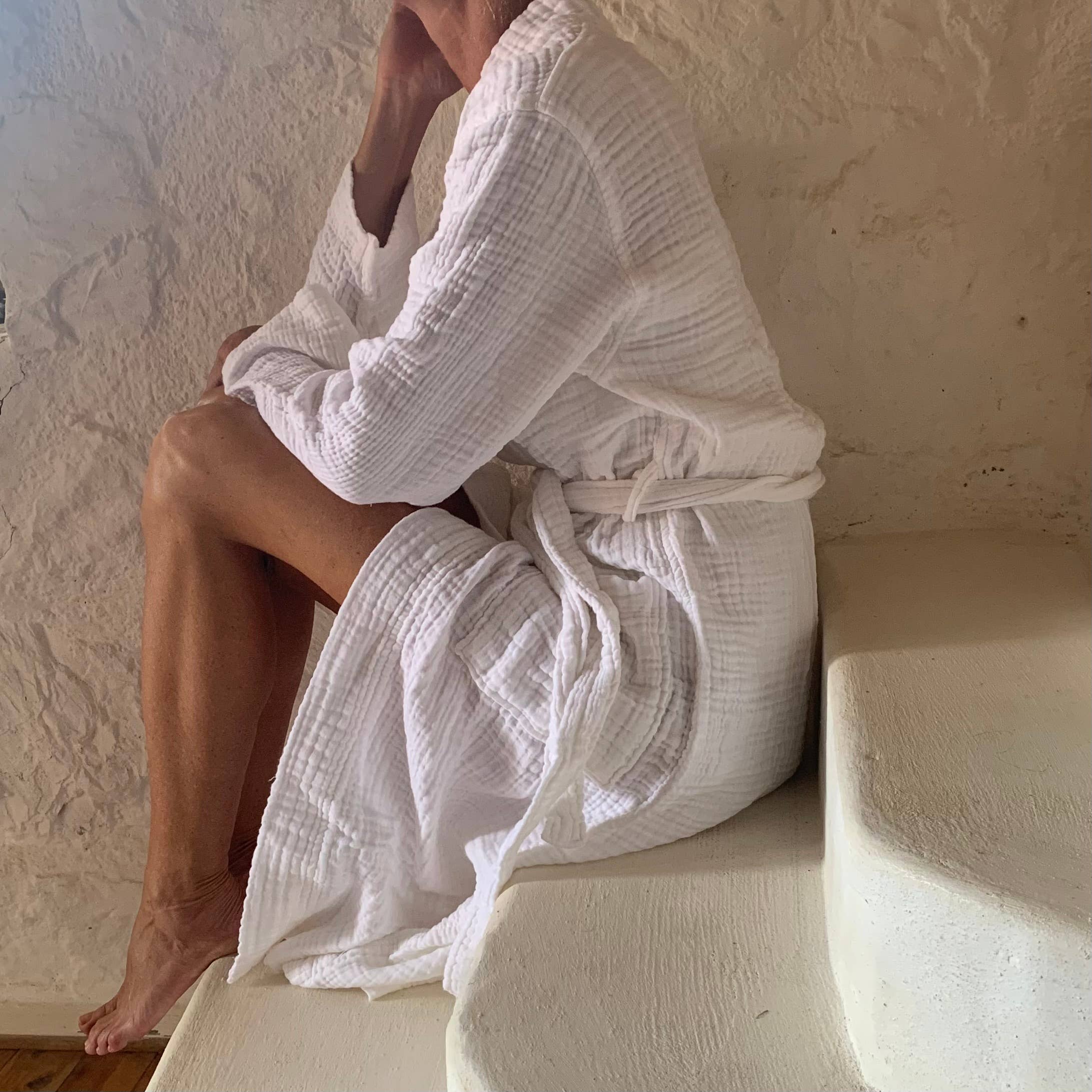 loom.ist - Wholesale Robe - Unisex - Muslin Bathrobe4