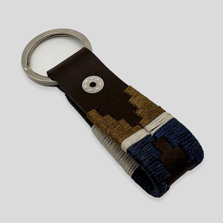 Argentinian brown marine leather keychain for wholesale by Custi Mikelo: Men's Clothing & Christmas Gifts