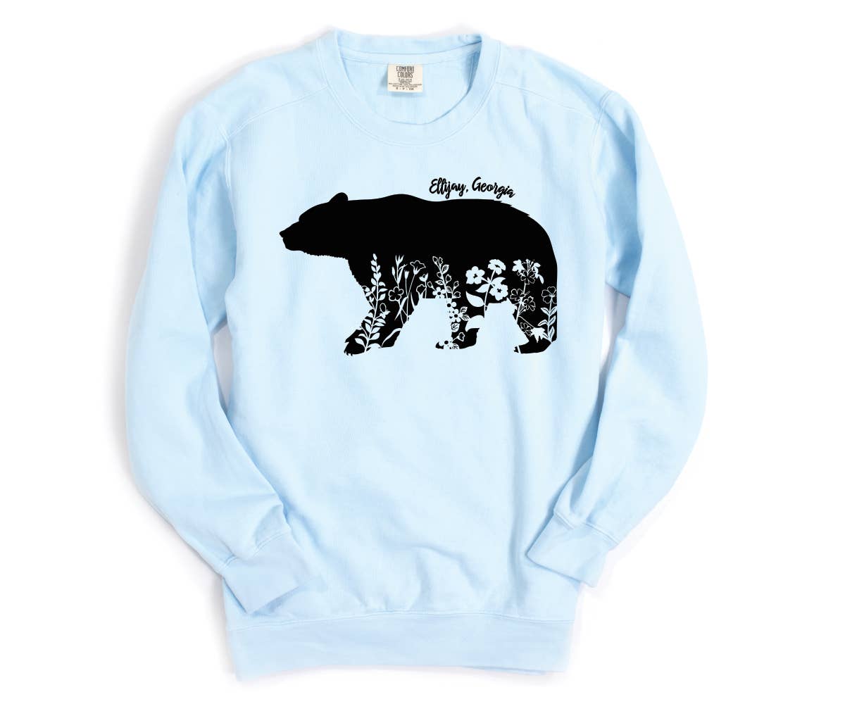 Quotable Life - Vente Sweat-shirt à imprimés – femme - Sweat-shirt personnalisé aux couleurs de confort ours floral1