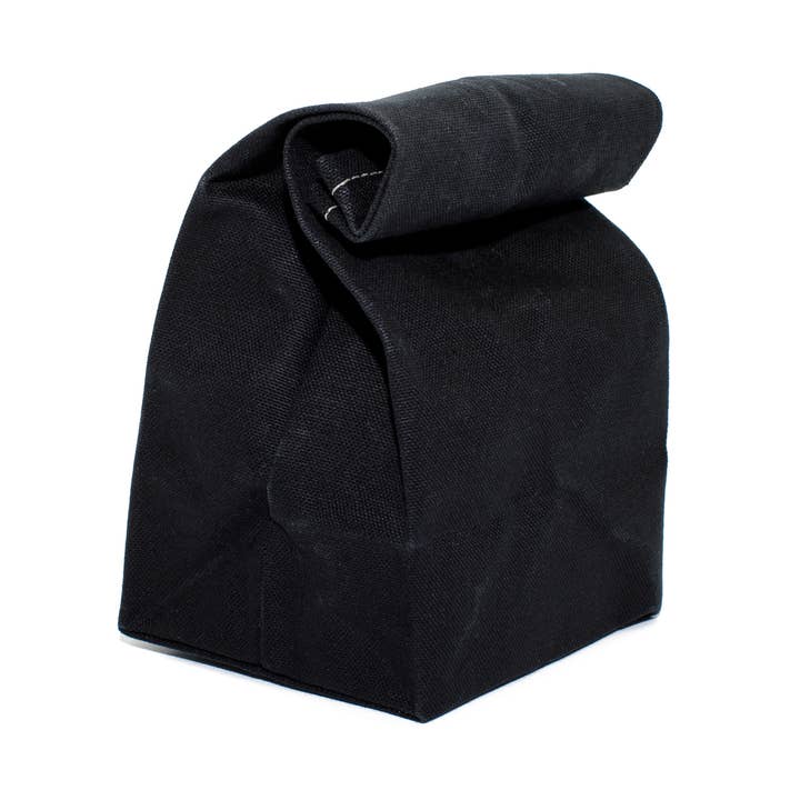 Bolsa de merienda ecológica, negra para venta al por mayor de WAAM Industries