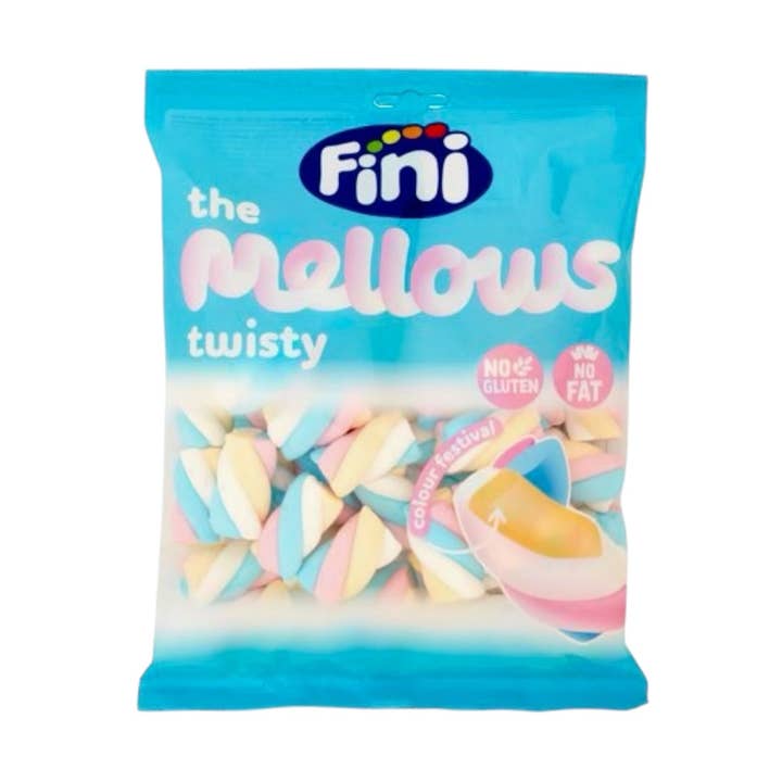 Made in eatalia - Vendita all'ingrosso Marshmallow - Fini The Mellows Magic Twist Marshmallow Arcobaleno 150g0