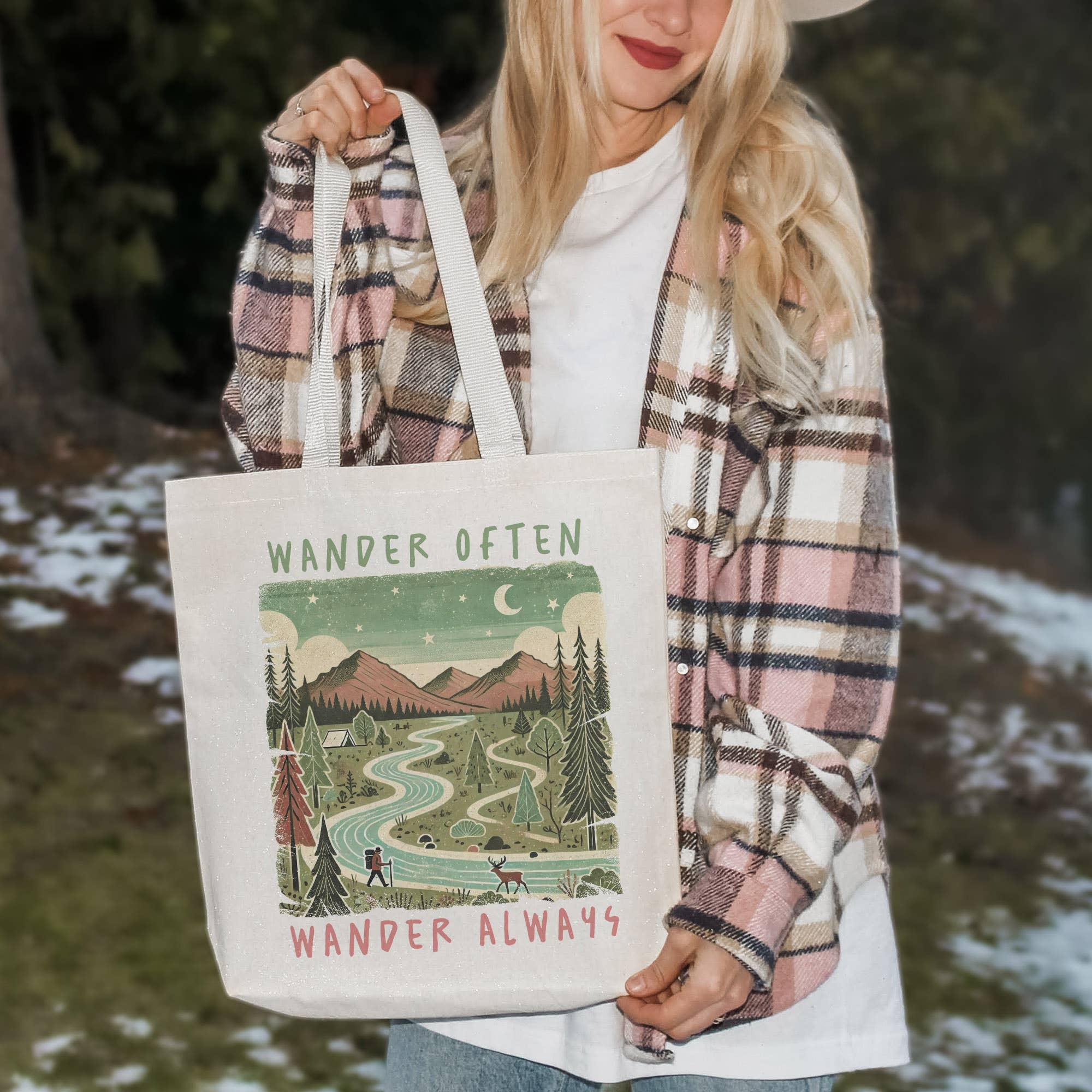 Lucky Luna Apparel - Venta al por mayor Bolsa de asa- Mujer - Bolso Tote de Vagar a Menudo Vagar Siempre2