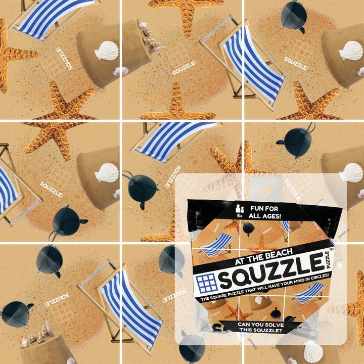 At the Beach Squzzle Puzzle for wholesale by Fun Squared Games