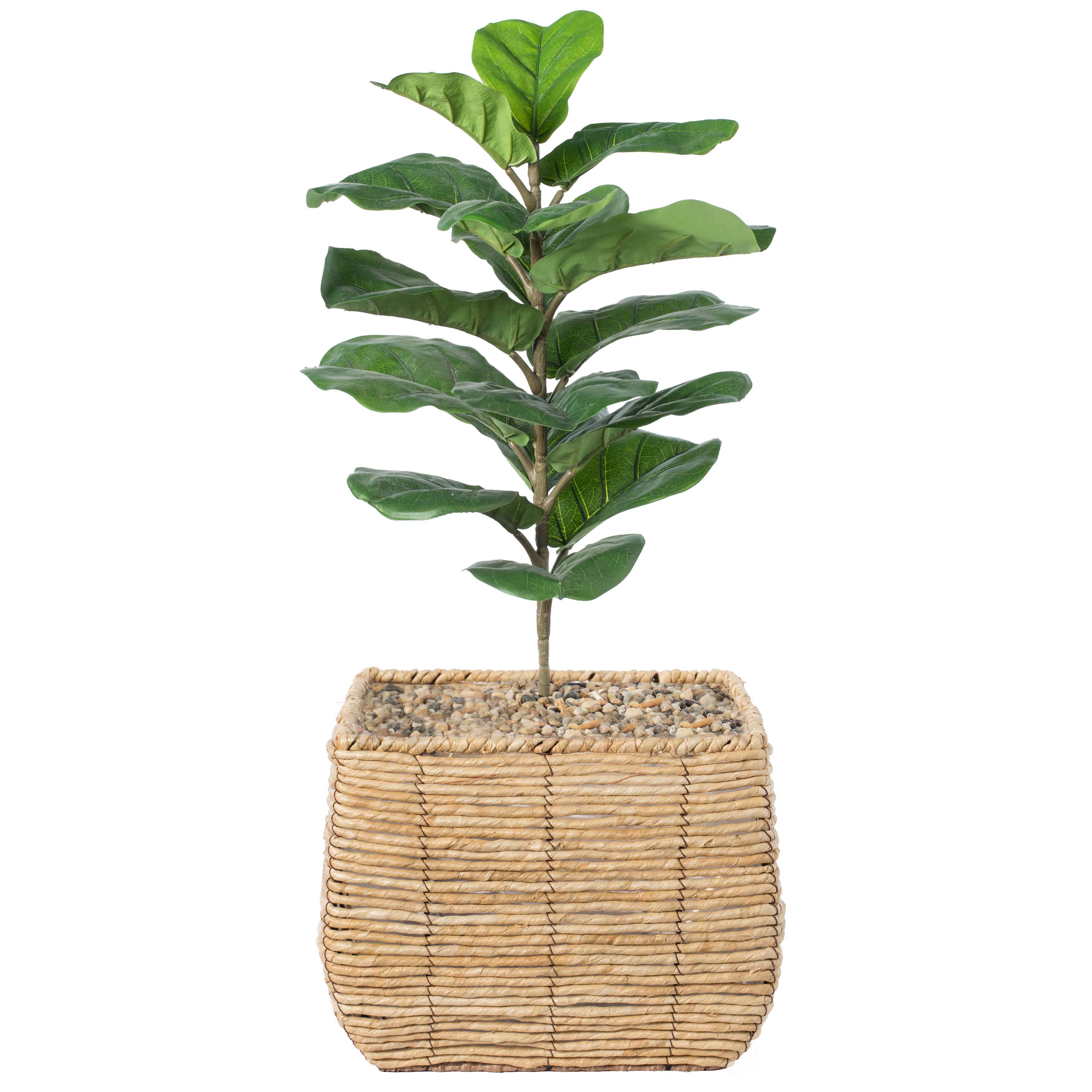 Quickway Imports – Vaso de plantas por atacado – Plantador de vaso de flores quadrado tecido com forro de plástico9
