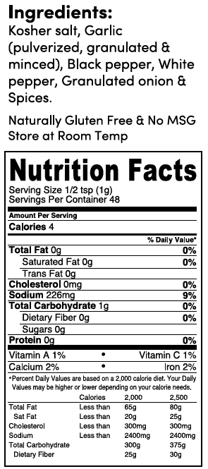 Chef Tim Foods - Vente Mélanges d'épices séchées - Assaisonnement tout usage Chef Tim's Savory (4 oz)1