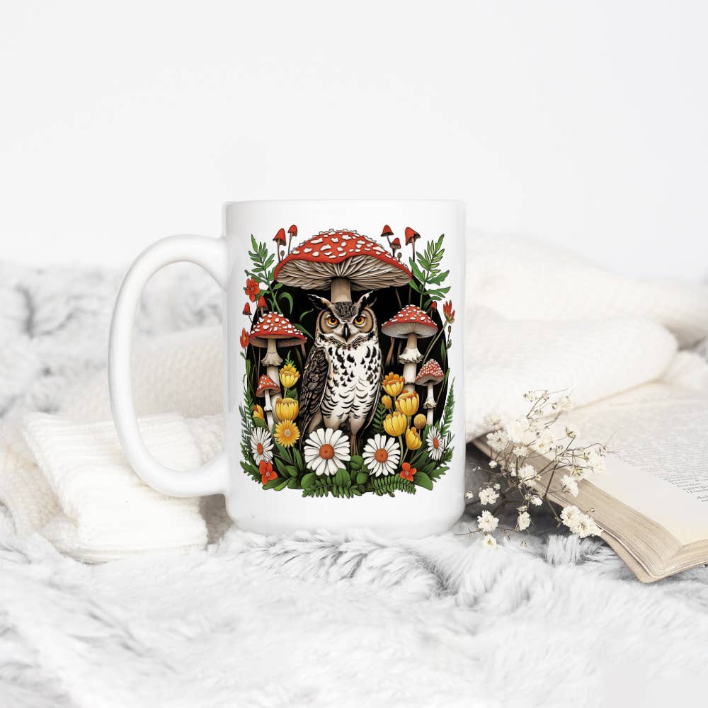 Loftipop - Wholesale Coffee Mug - Woodland Forest Owl Coffee Mug, Whimsical Cottagecore Gifts5