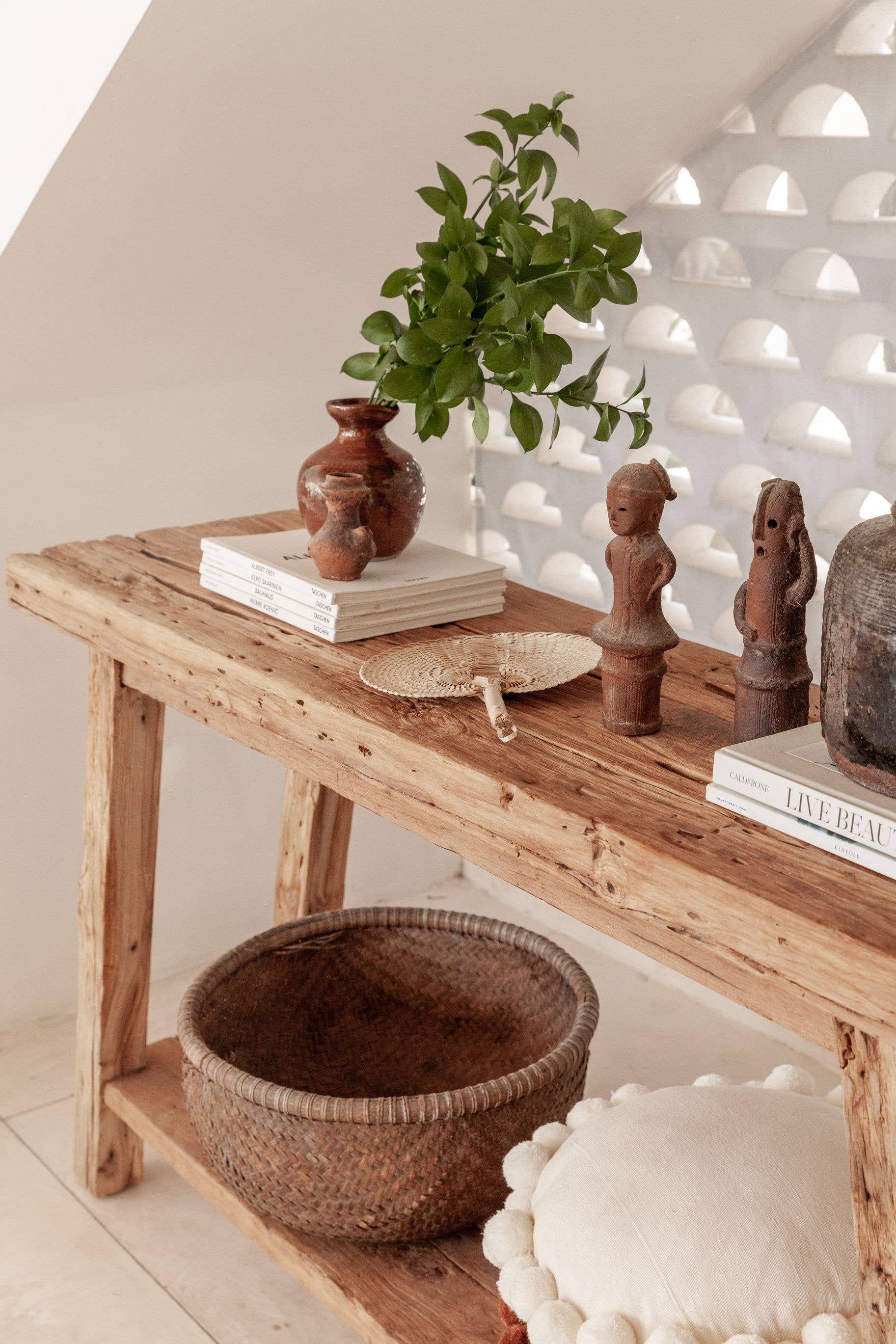 Village Thrive - Wholesale Wall Accent - Woven Paradisio Fan in Blonde4