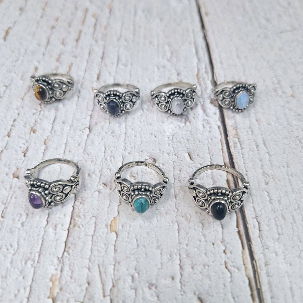 Hecho a mano - Wholesale Single Stone/Solitaire Ring - Assortment of rings12