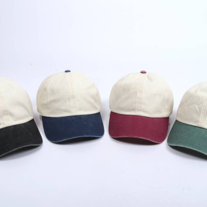 Two Tone Baseball Cap for wholesale by David And Young