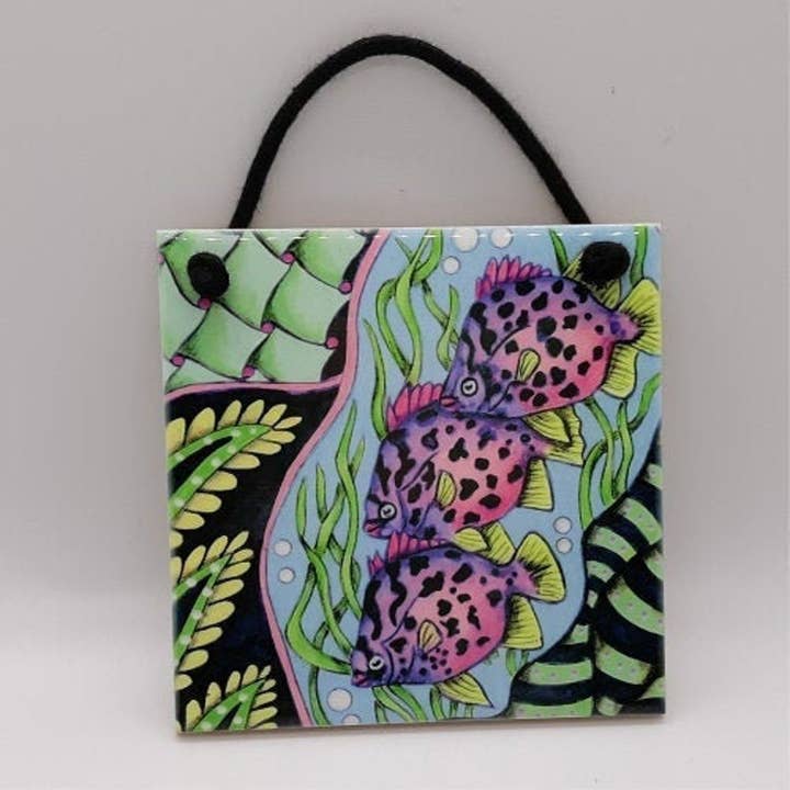 Piastrelle in ceramica per giardino tropicale per la vendita all'ingrosso da parte di Florida Vibes Art / Mungo Key Designs