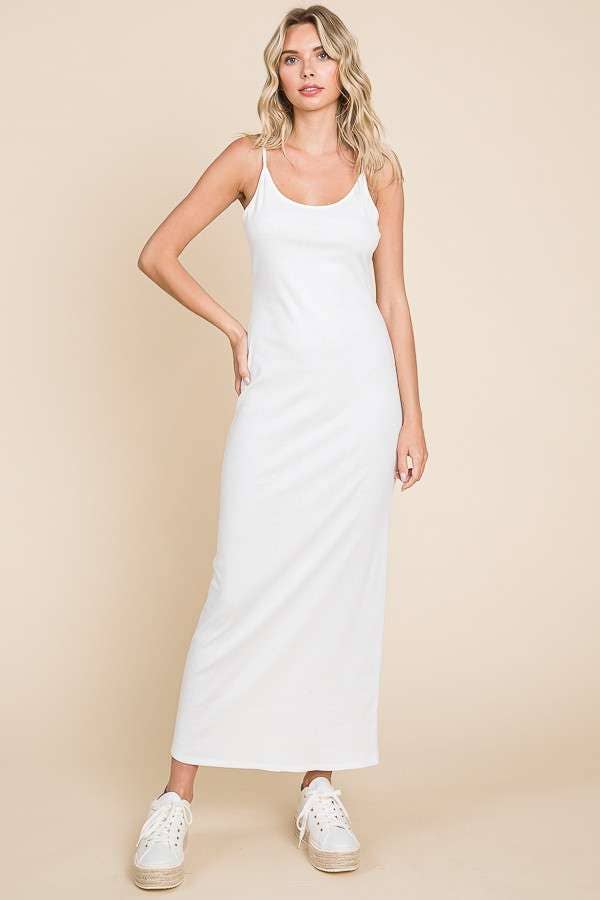 Culture Code – wholesale Dress – Women's – CRD1615 - SOLID SPAGHETTI STRAP MAXI SLIP DRESS16