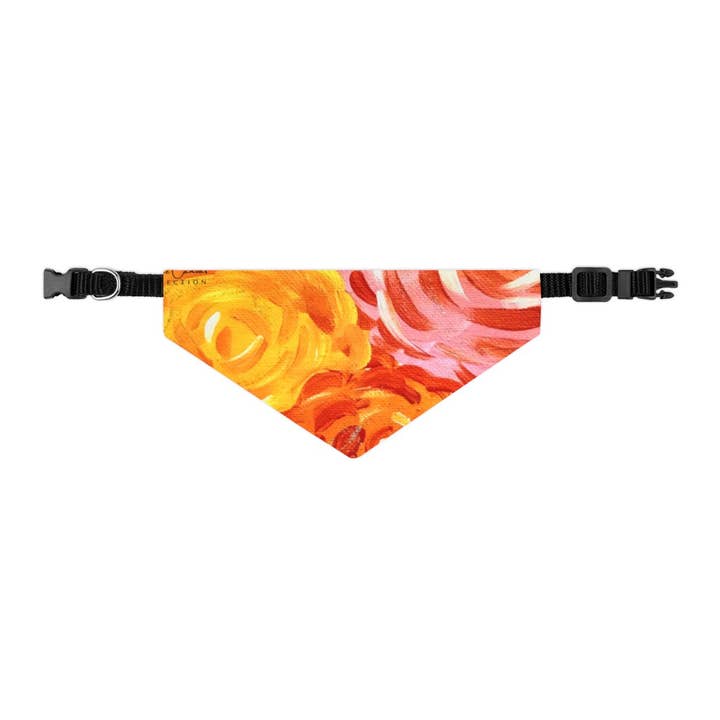 Blossom Pet Bandana Collar for wholesale by Off the Canvas Collection, LLC