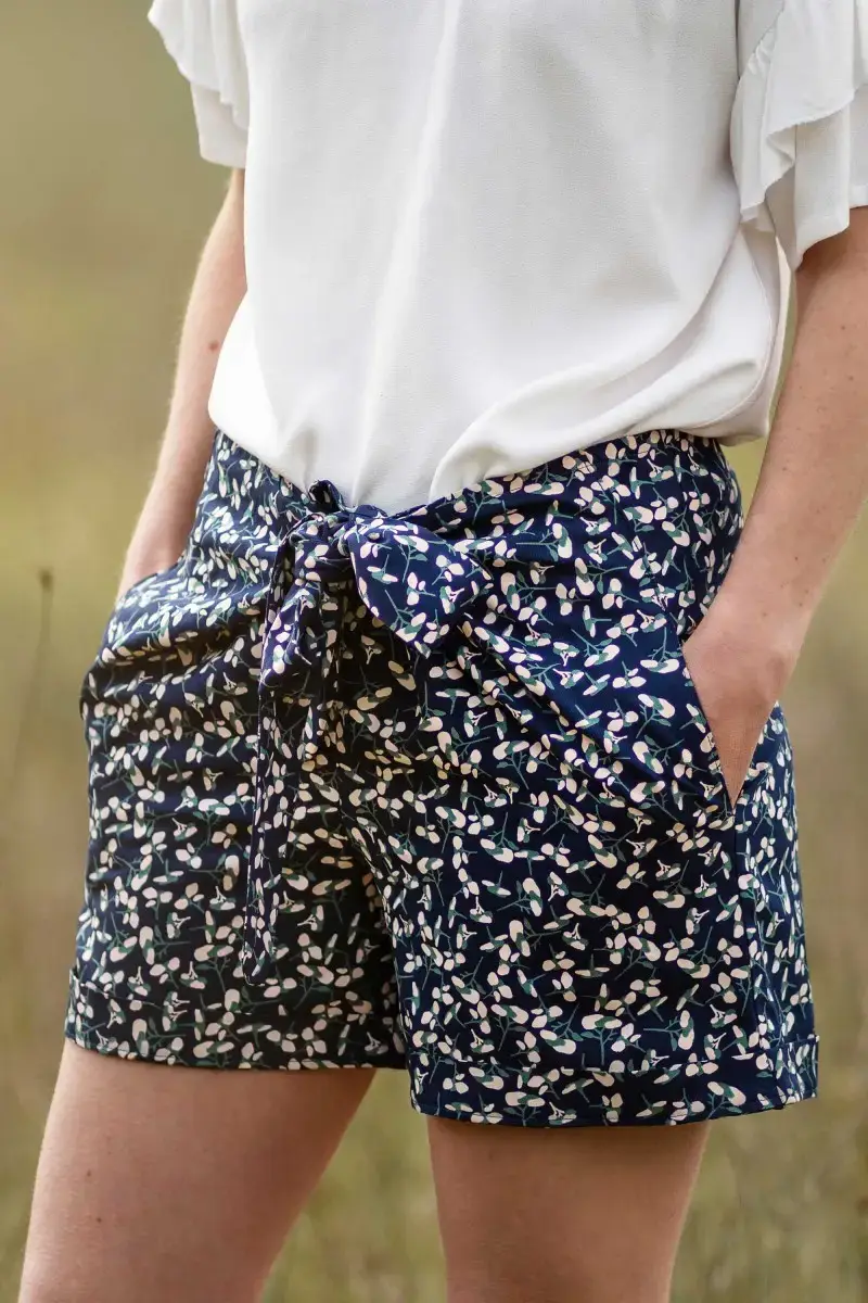 Eglantine et Zoé - Wholesale Stofrol - Atlantisch blauwe viscosestof van keperstof10