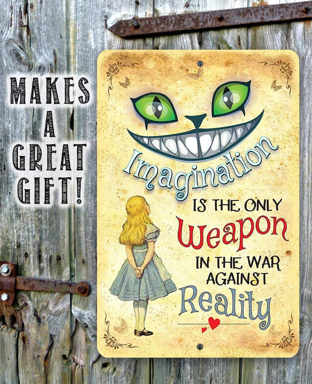 Lone Star Art Metal Signs - Wholesale Sign - Alice in Wonderland - Imagination - Metal Sign2