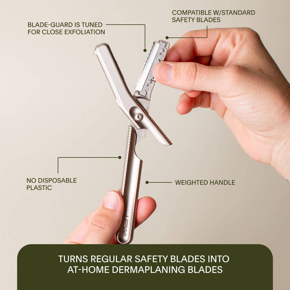 Leaf Shave - Wholesale Skin Smoothing Kit - Leaf Dermaplaner1