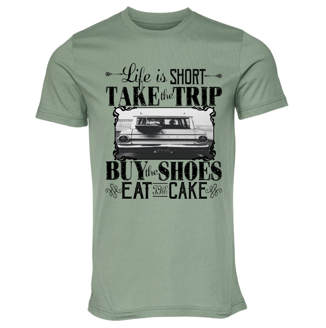 Kiki's Boutique – wholesale T-shirts med screentryck – Dam – Life Is Short Grafisk T-shirt4