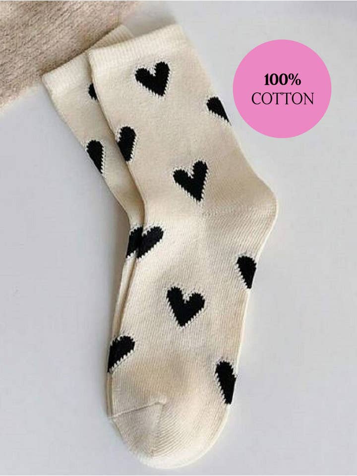 42POPS - Wholesale Socks - Women's - ",,,_.HEART CASUAL SOCKS2