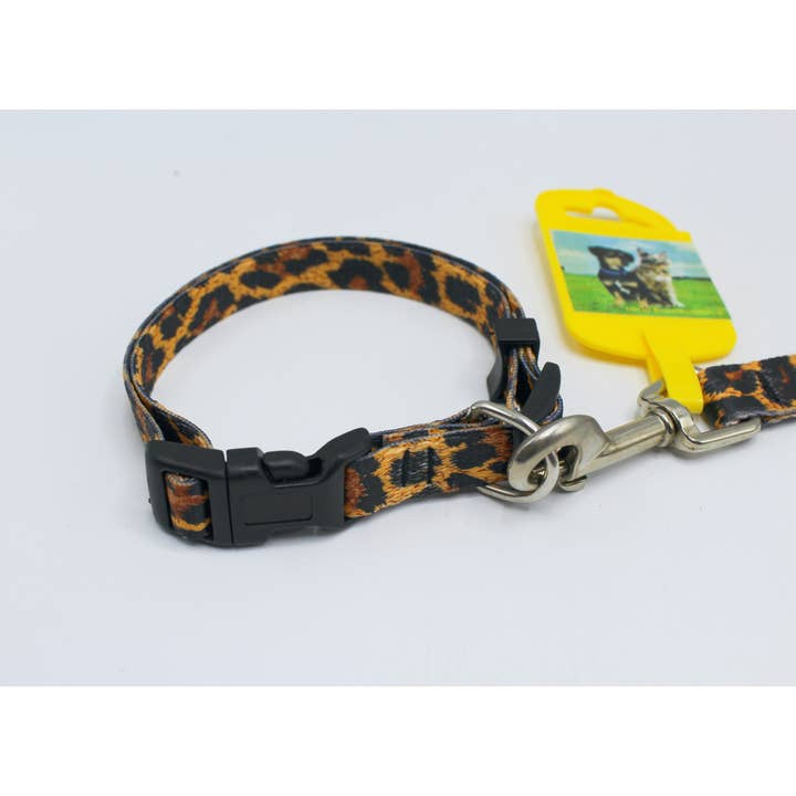 Bag of 12 Collar+Zebra/Leopard Leash for dogs for wholesale by Fioretto Renato S.r.l.