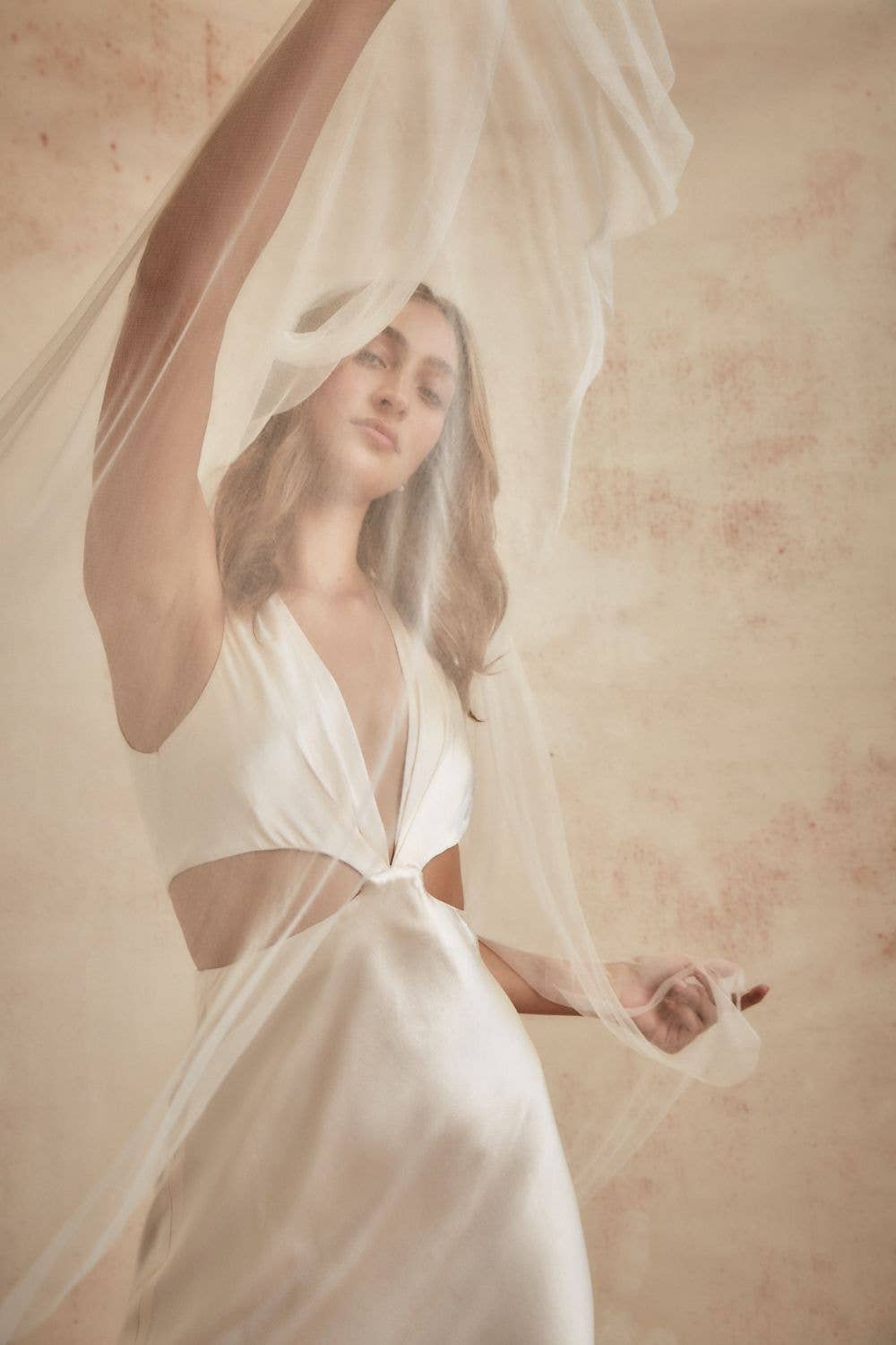 Dove Grey Accessories - Vente Voile – femme - Voile Juliette en tulle de soie Caitlin6