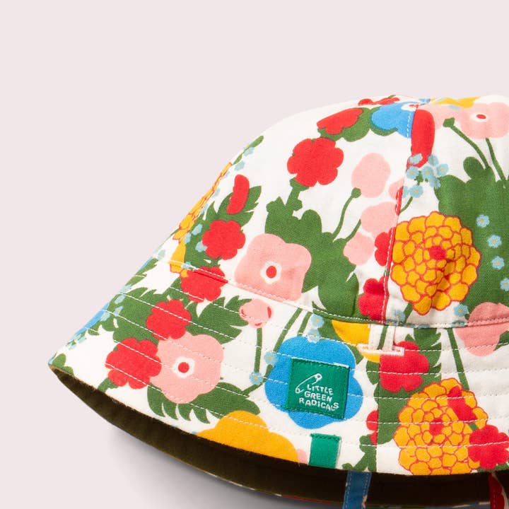 Flora And Fauna Reversible Sunhat for wholesale on Faire