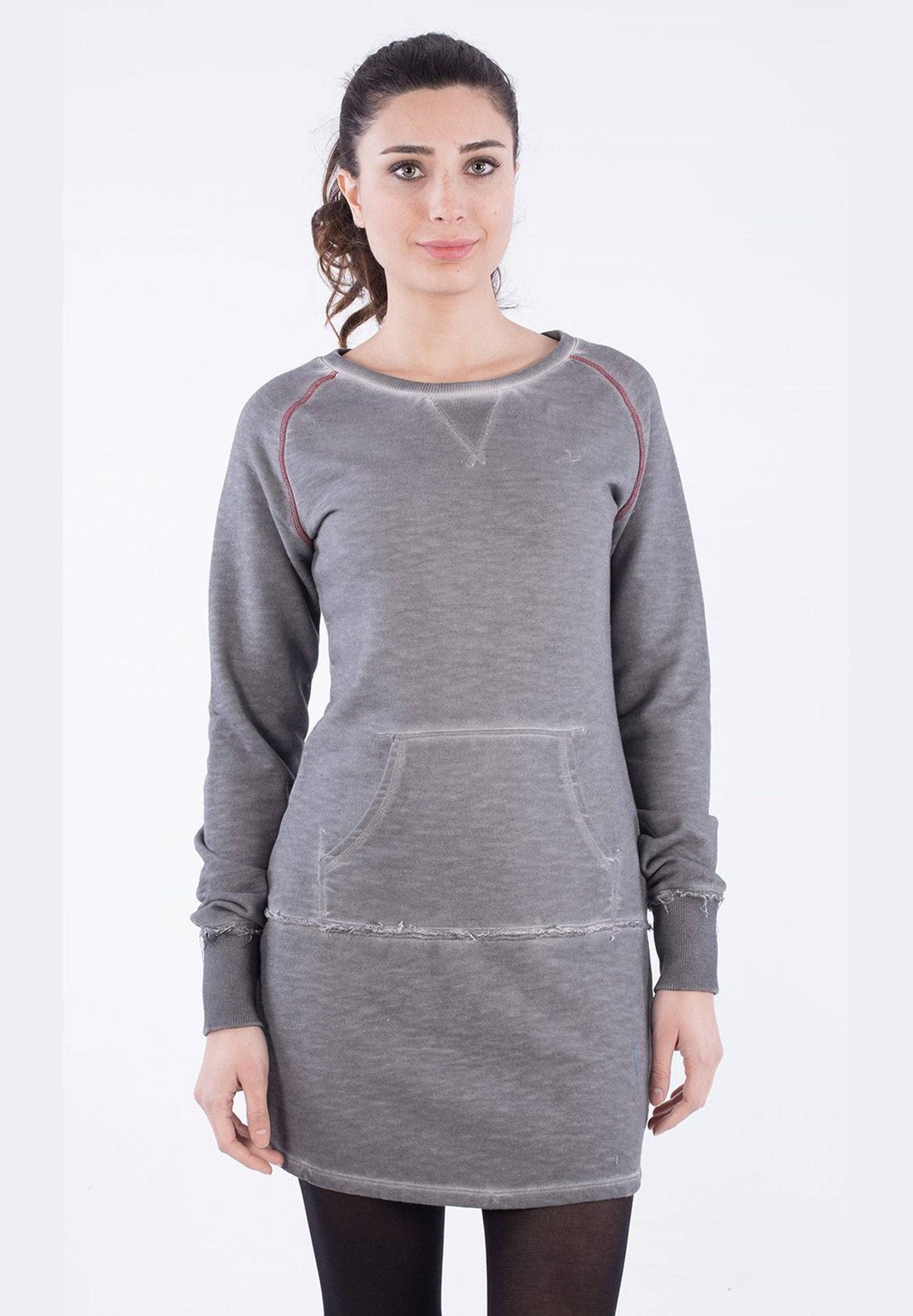 ORGANICATION - Wholesale Dress - Women's - Langarm-Sweatkleid aus Bio-Baumwolle0