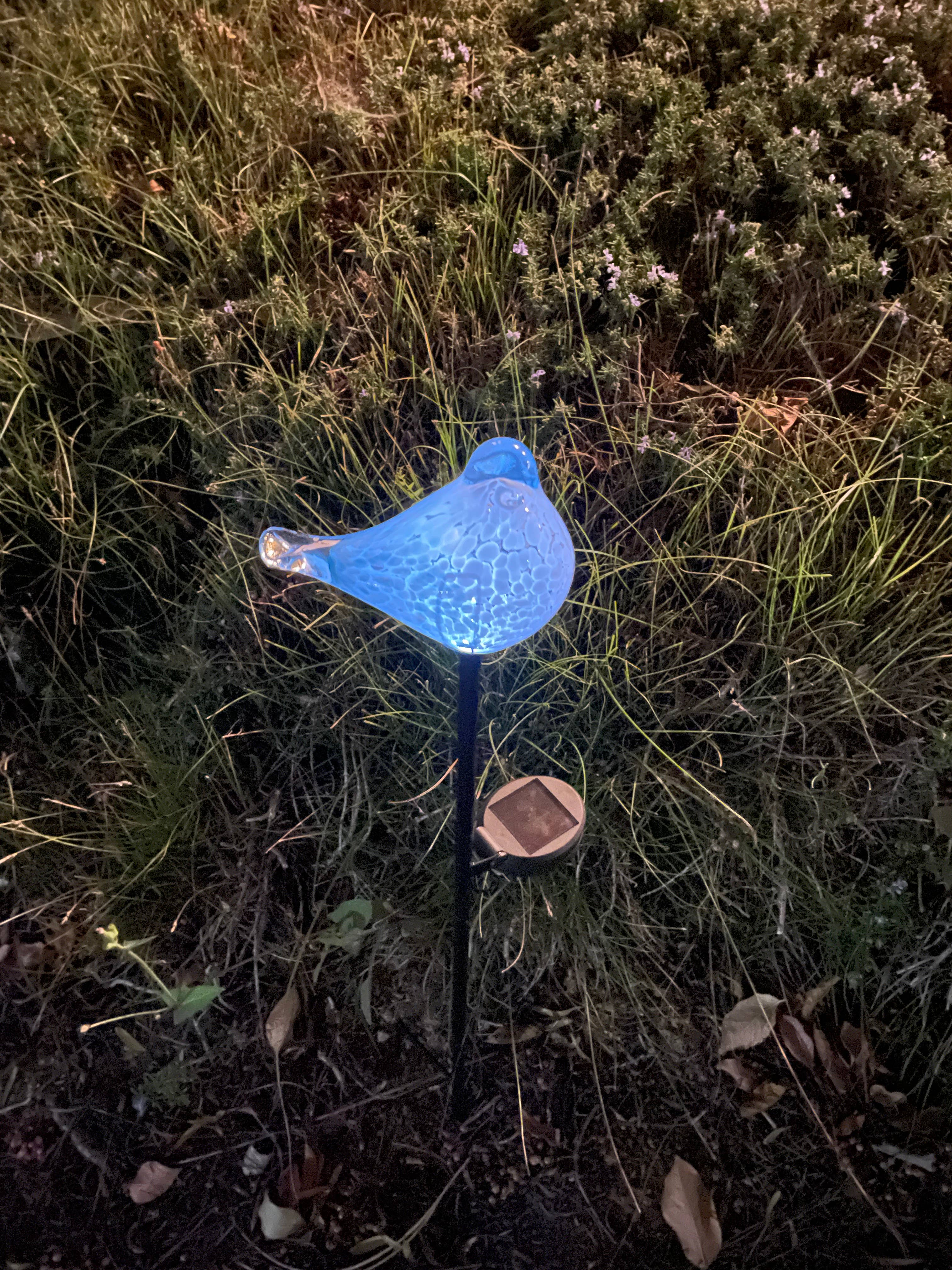 ApricotMint – Großhandel Pfosten/Pfähle – Art Glass Solar Vogel Pfahl sortiert Set2